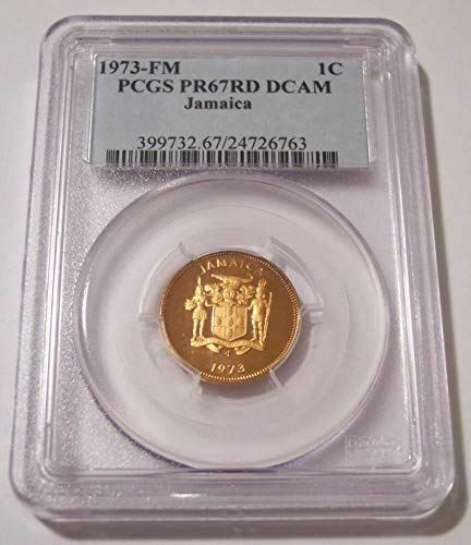 Jamaica 1973 Fm Cent Proof Pr67 Red Dcam Pcgs