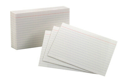Oxford Ruled Index Card, 4 x 6 Inches, White, Pack of 100