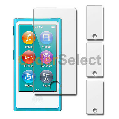 3x New Clear Lcd Screen Guard Protector For Apple Ipod Nano 7 7th Gen 1,100+sold