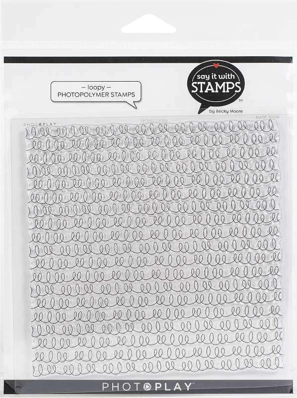 Photoplay Say It With Stamps Die Set Loopy Background 709388326923